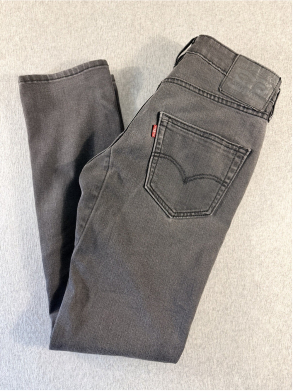 Levi’s 511 Slim Jeans Men 29x32 Black Wash Denim Stretch Faded